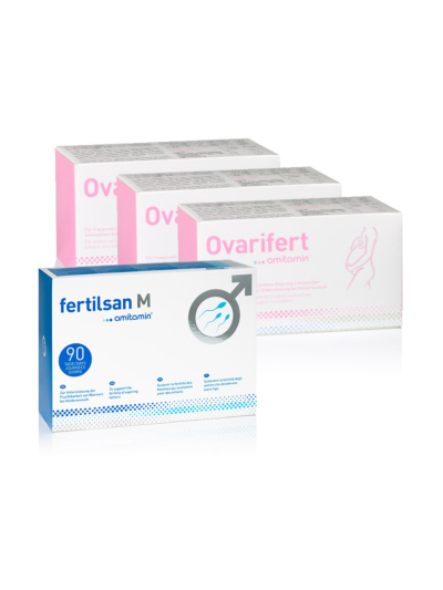Promotion: 1x fertilsan M (Kapseln) 90 Tage + 3x Ovarifert